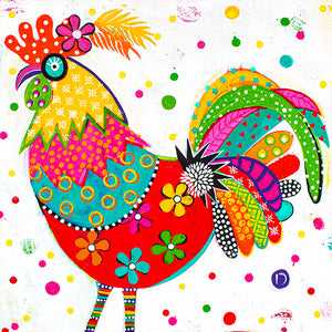 Original Painting - Rock and Roll Rooster
