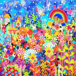 Original Painting - Floral Carpet