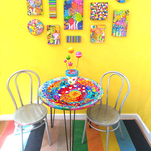 Pin Wheel Art Table