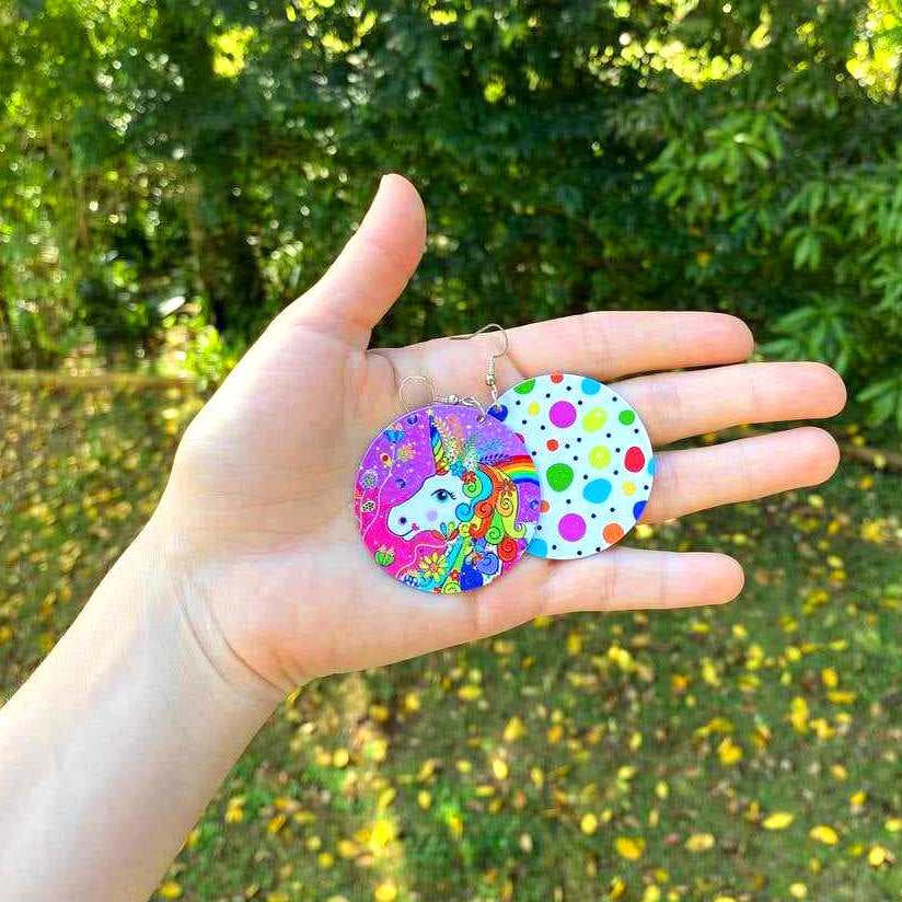 Rainbow Unicorn Earrings