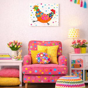 Hand-Embellished Chicken Run