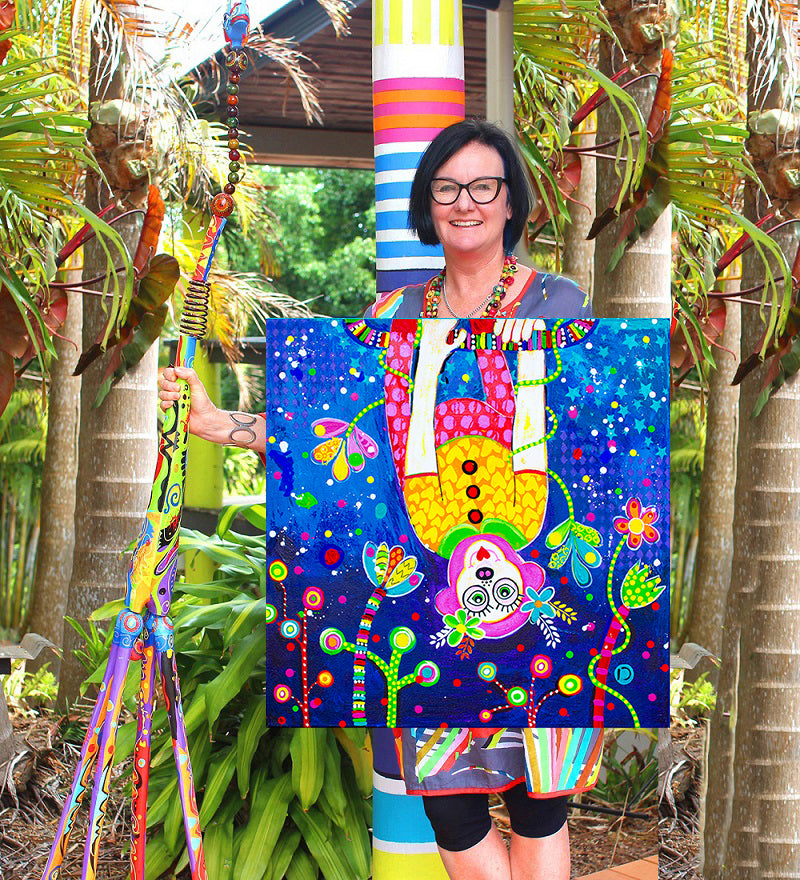 Original Painting - Swinging Around 2 - Monkey