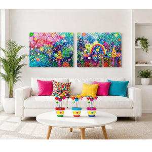 Original Painting - Lollipop Blooms