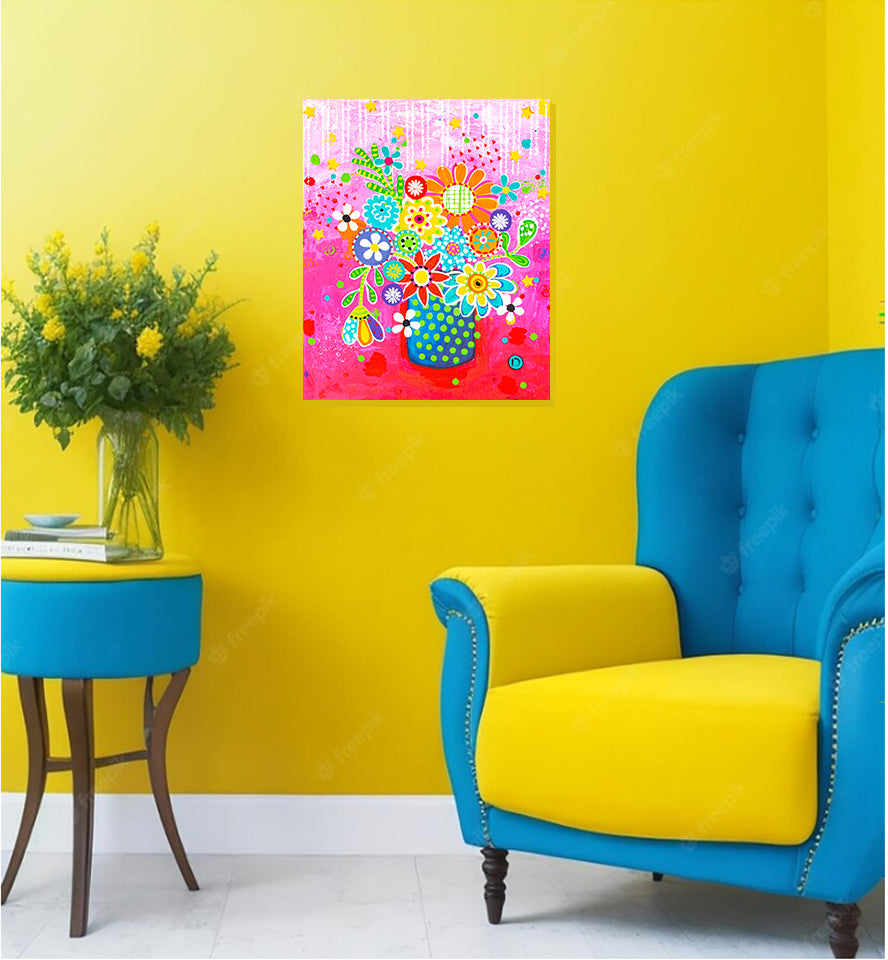 Original Painting - Pot of Colour 1