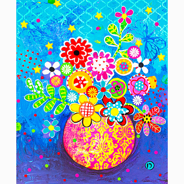 Original Painting - Pot of Colour 2