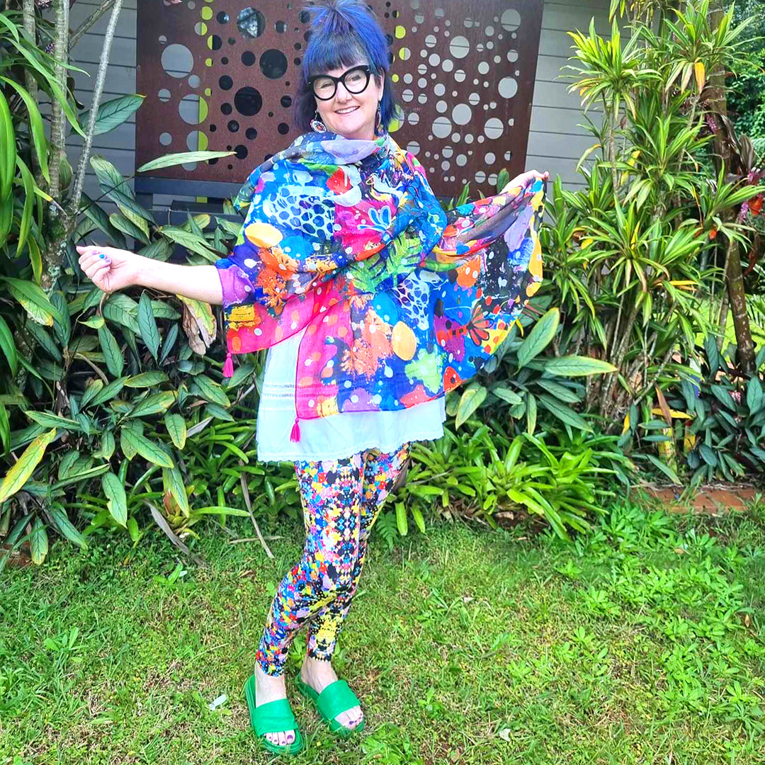 Calm Oasis Leggings + Scarf Bundle