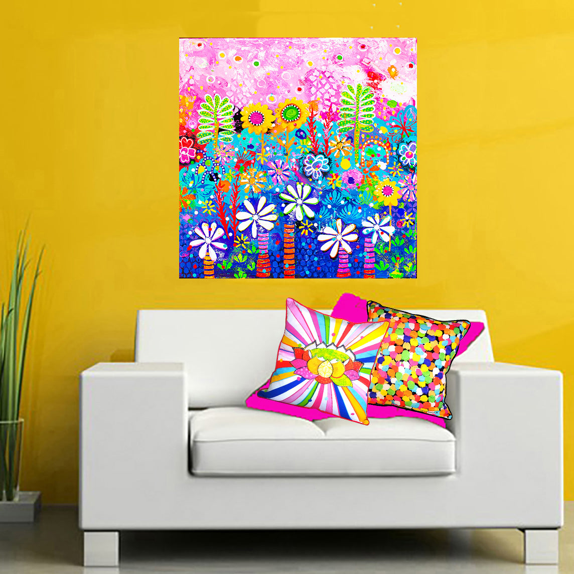 Original Painting - Garden of Colourful Delights