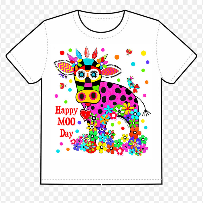 Kids T-shirt Happy Moo Day