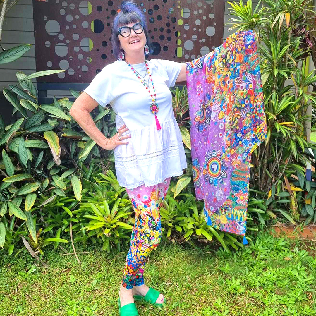 Liquid Sunset Scarf/Sarong