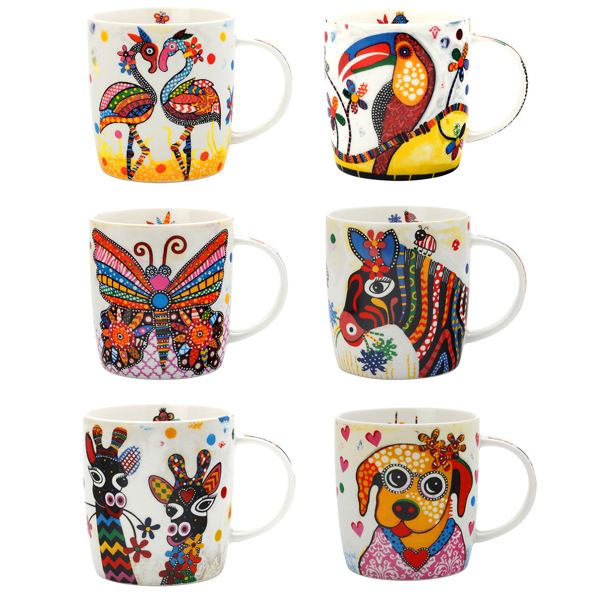 Smile Style Mugs (set of 6)