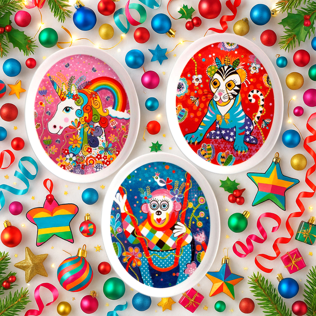 6 Monkey Plates