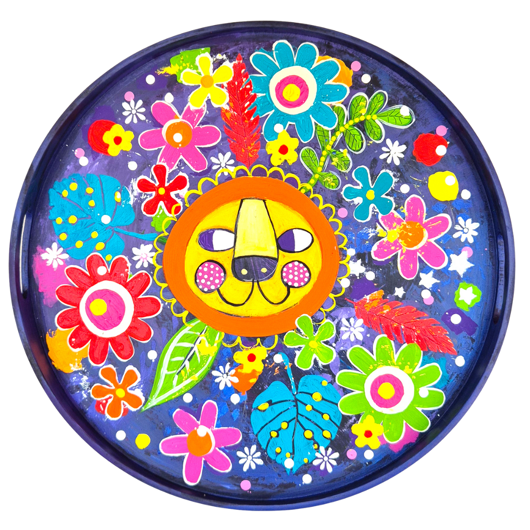 'Wildflower Lion' Tray