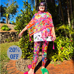 Wildflower Whirl Leggings + Scarf Bundle