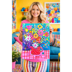 Original Painting - Still Life on Check Table Cloth