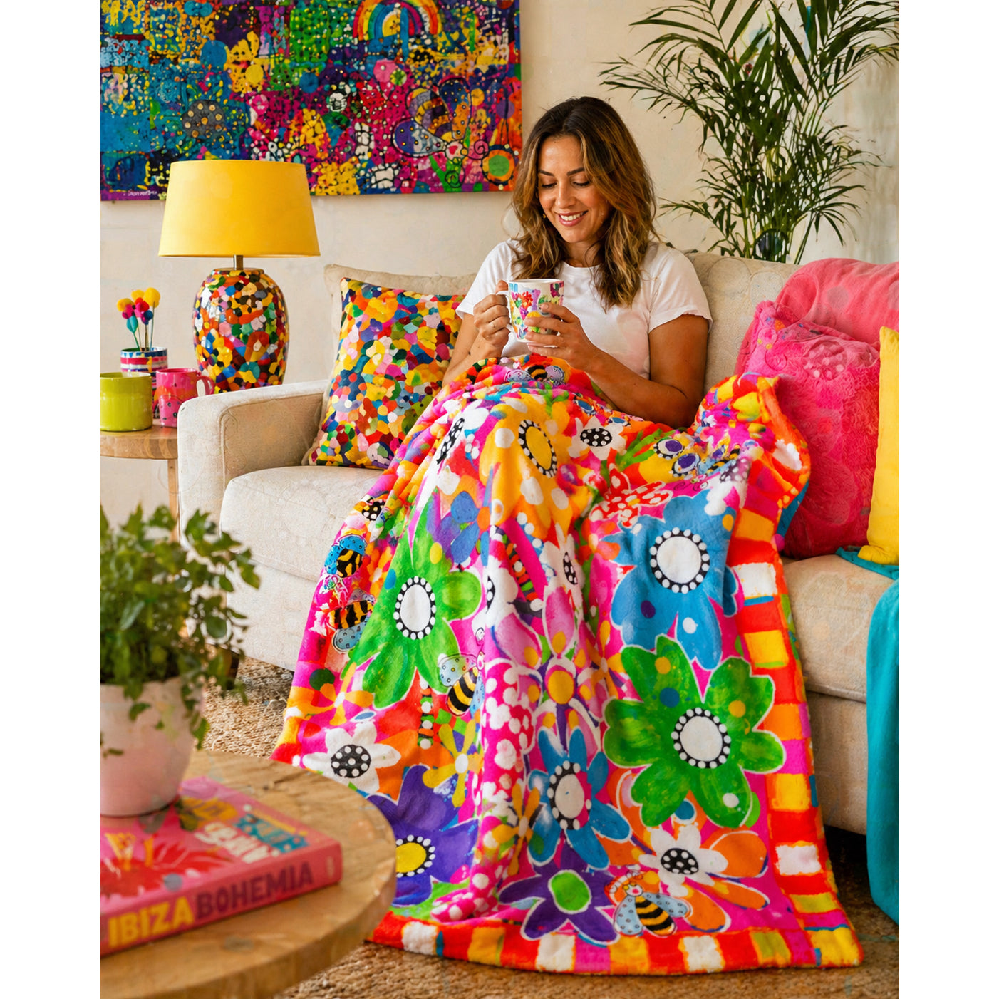 Throw Blanket - Busy Bee
