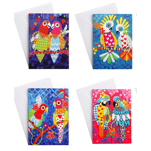 4 Bird Greeting Cards