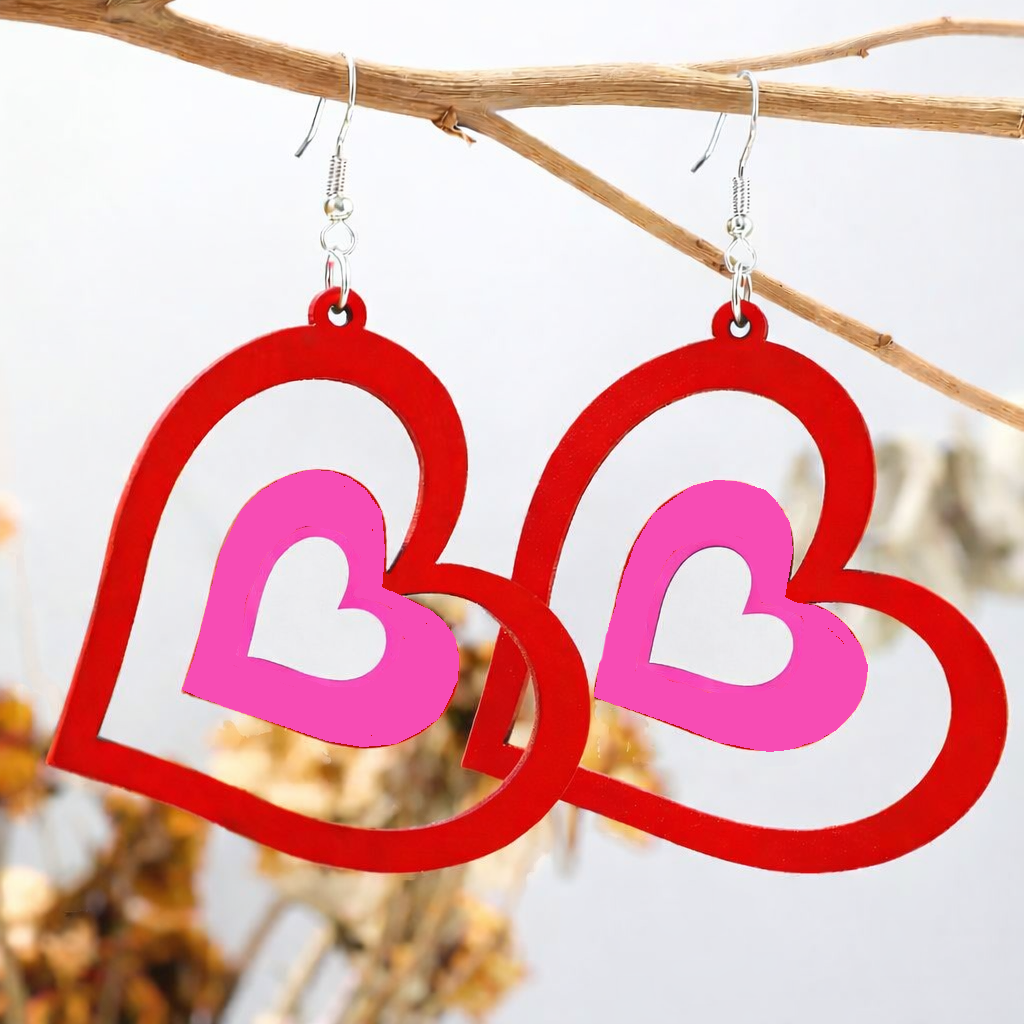 Love Heart Organic Earrings