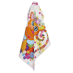 Kaleidoscope Cat Tea Towel