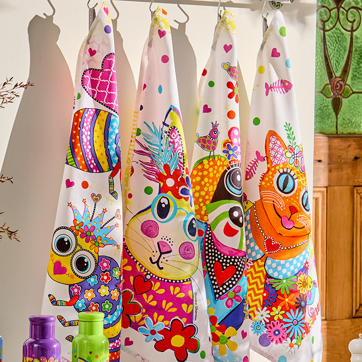 Kaleidoscope Tea Towels (Set of 4)