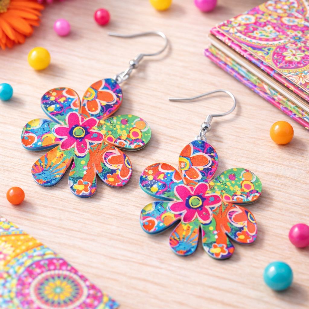 Periwinkle Flower Earrings