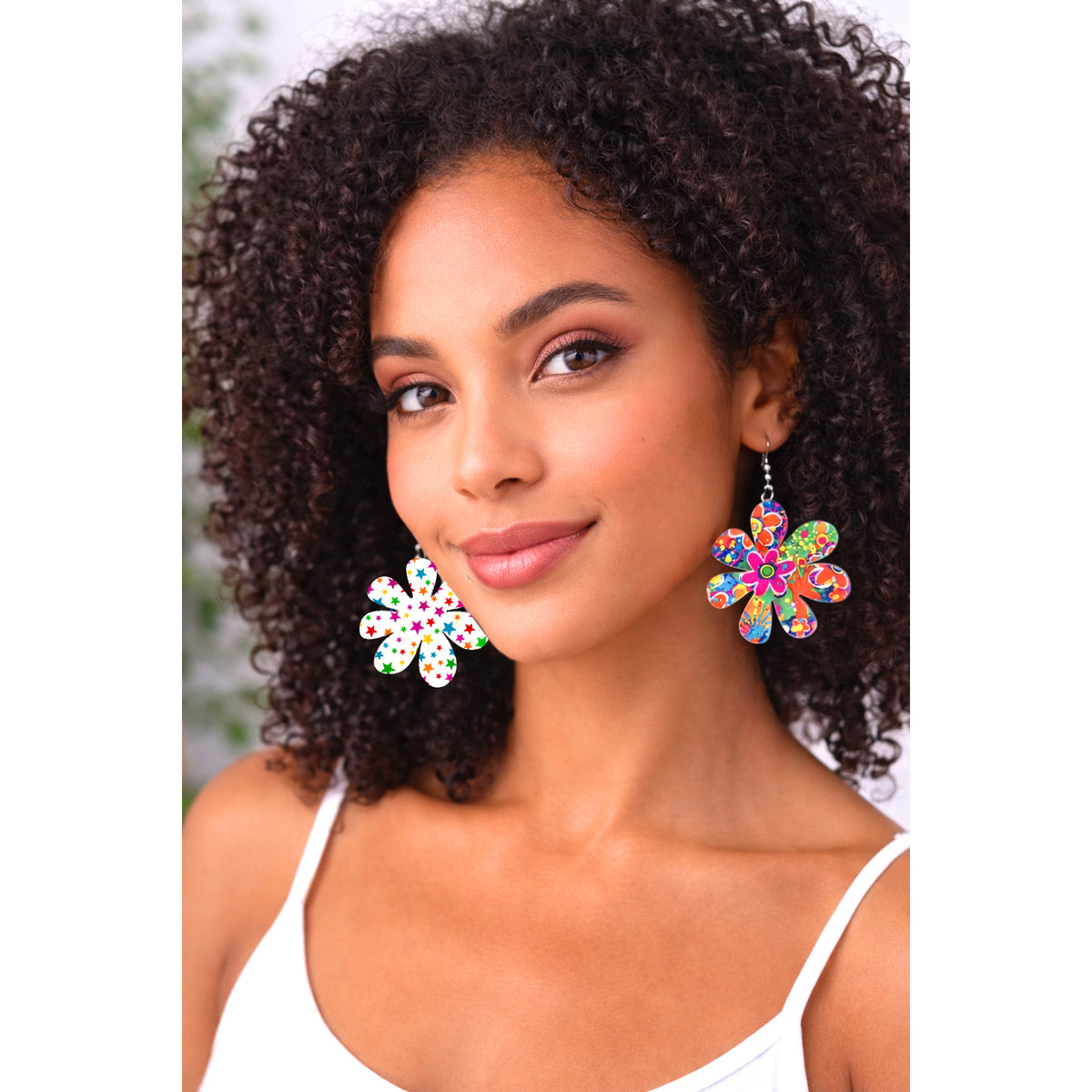 Periwinkle Flower Earrings