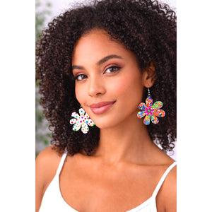 Periwinkle Flower Earrings
