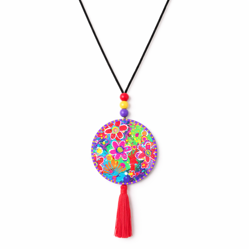 Periwinkle Flower Necklace