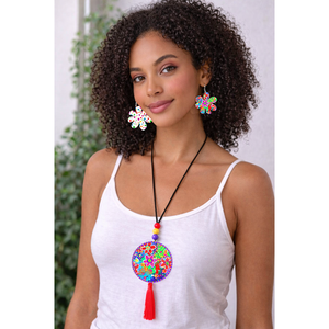 Periwinkle Flower Necklace