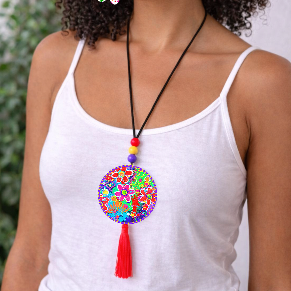 Periwinkle Flower Necklace