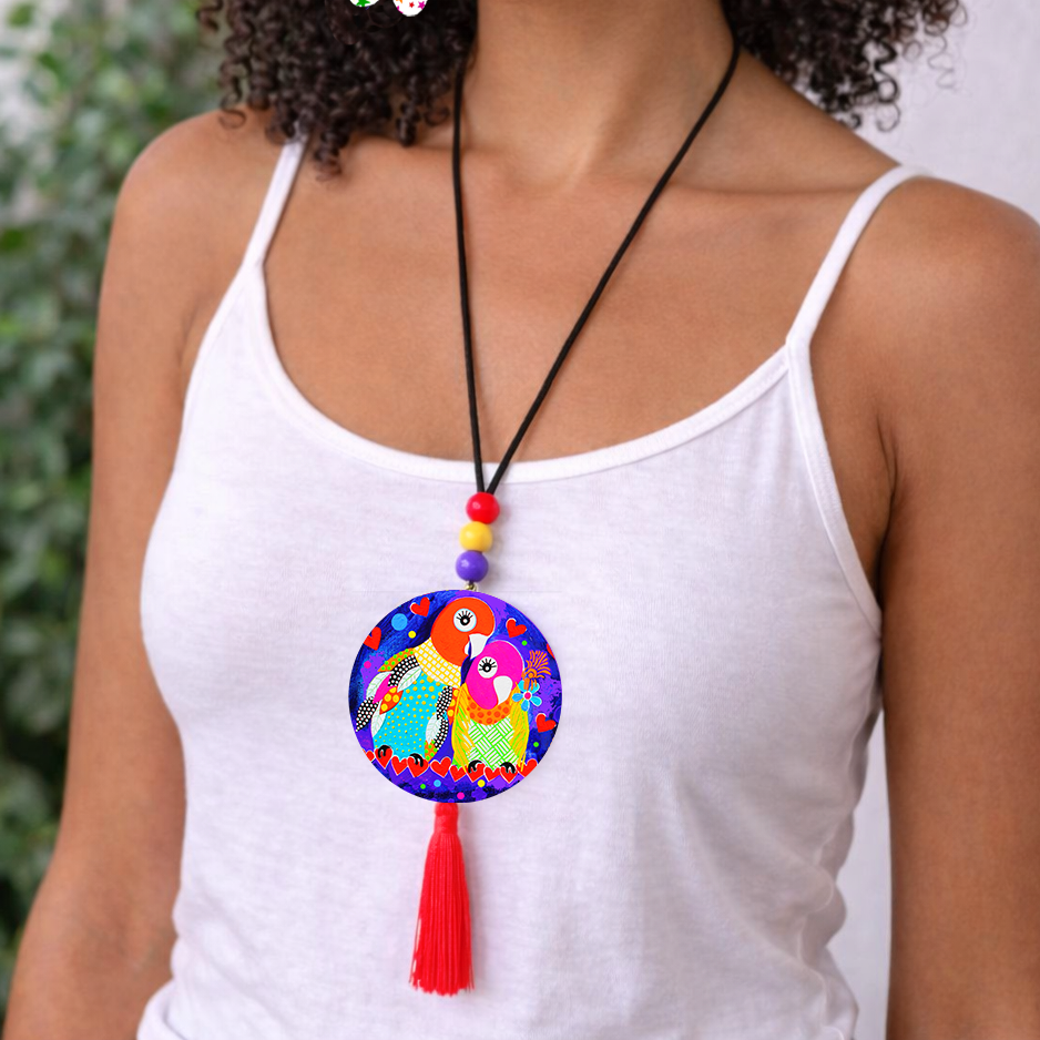 Periwinkle Flower Necklace