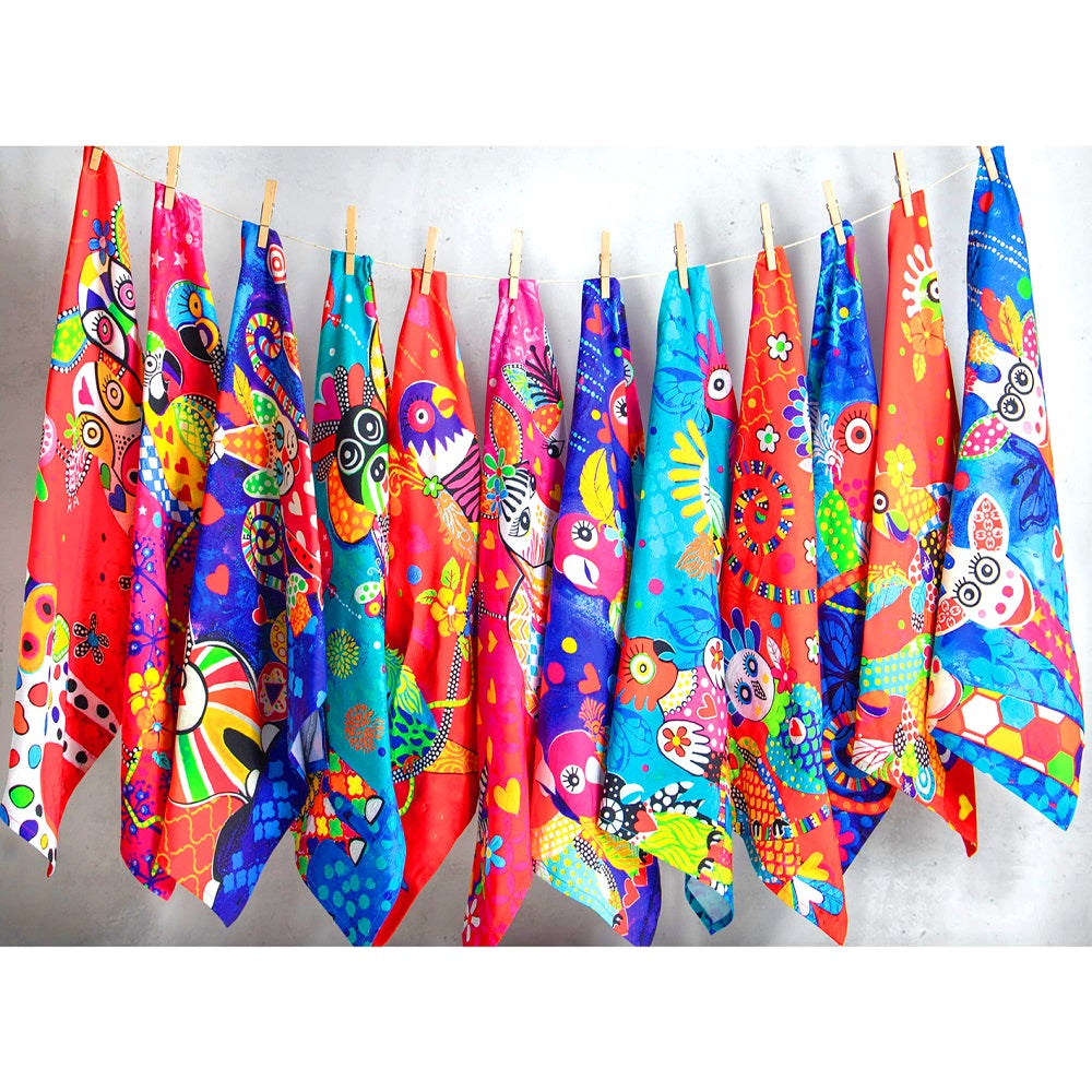 Love Hearts Cow Tea Towel