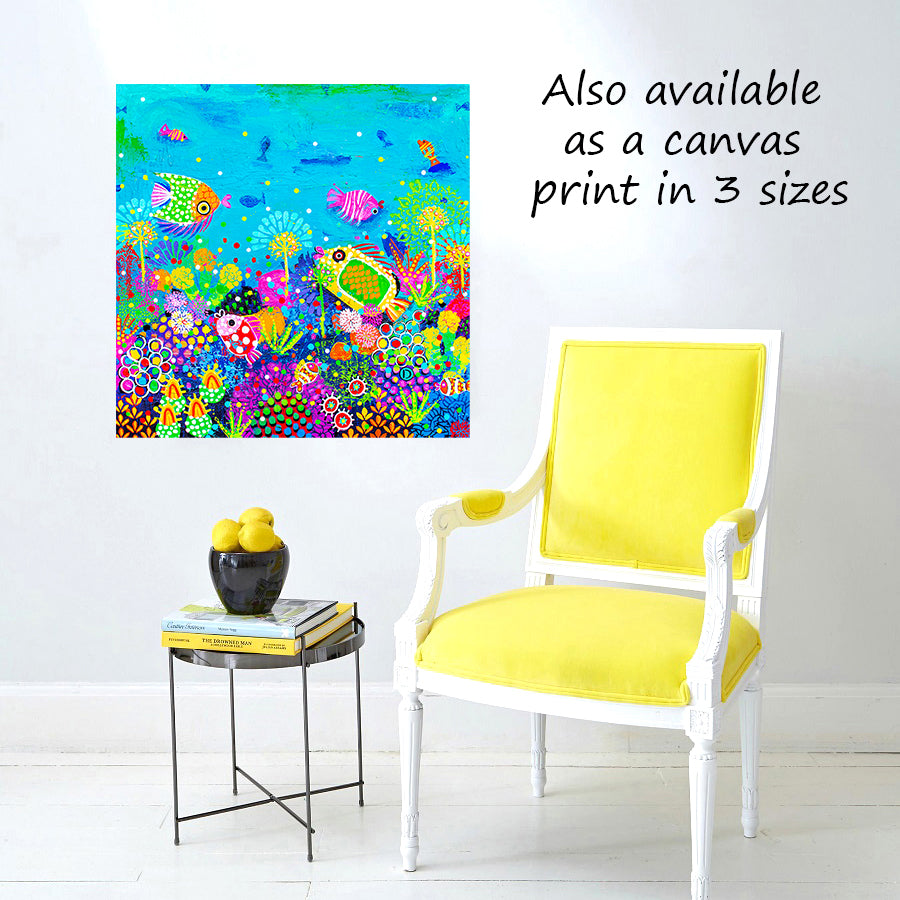 Canvas Wall Art - Coral Village