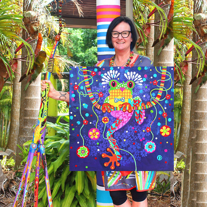 Original Painting - Banjo - Green Tree Frog