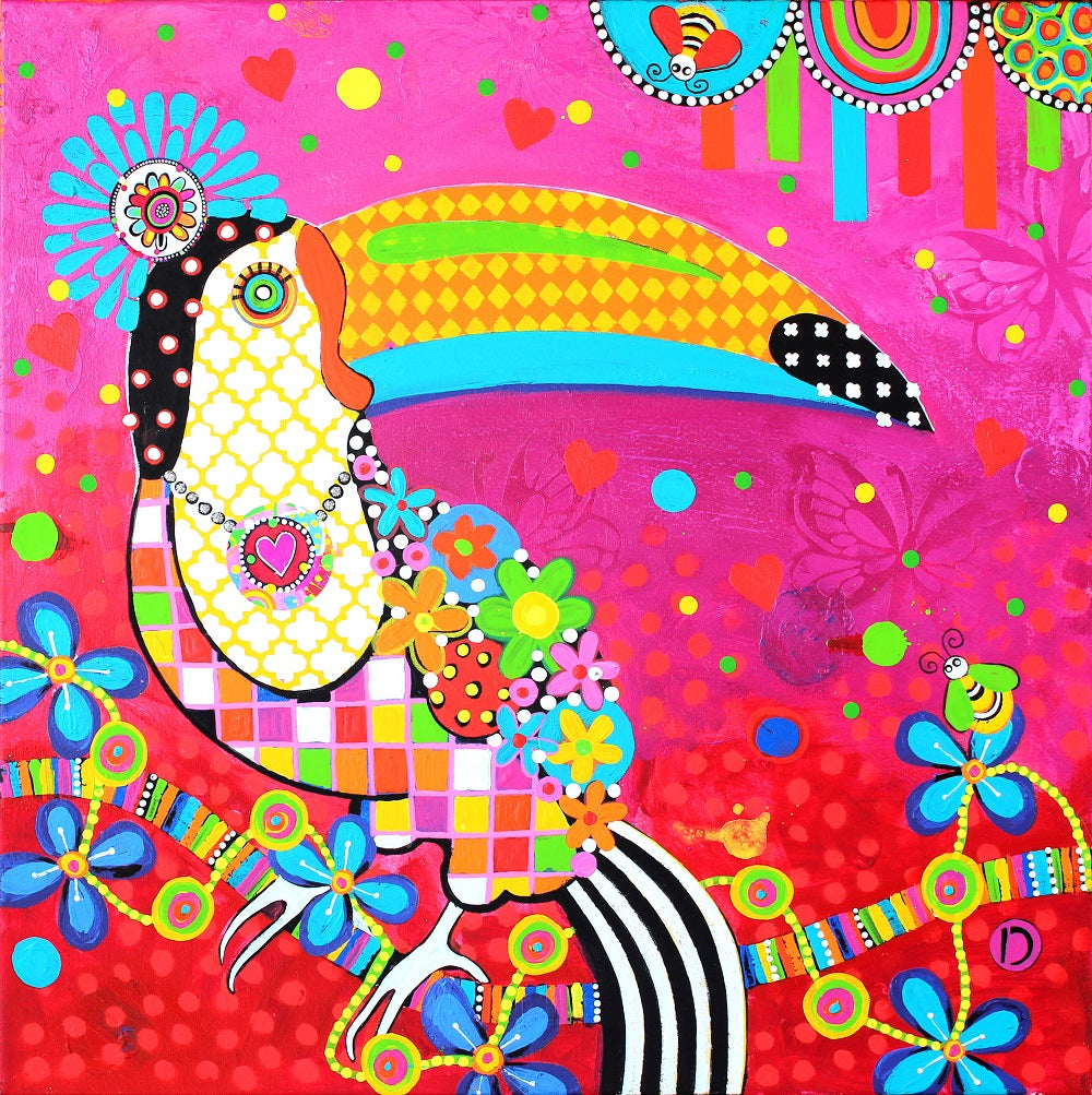 Original Painting -Cha Cha Cha - Toucan