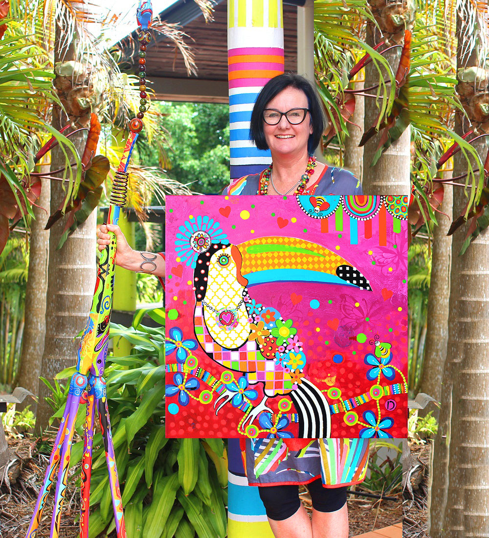 Original Painting -Cha Cha Cha - Toucan