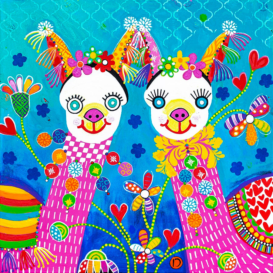 Original Painting - LLively and LLovely LLama