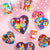 6 Bird Love Heart Coasters