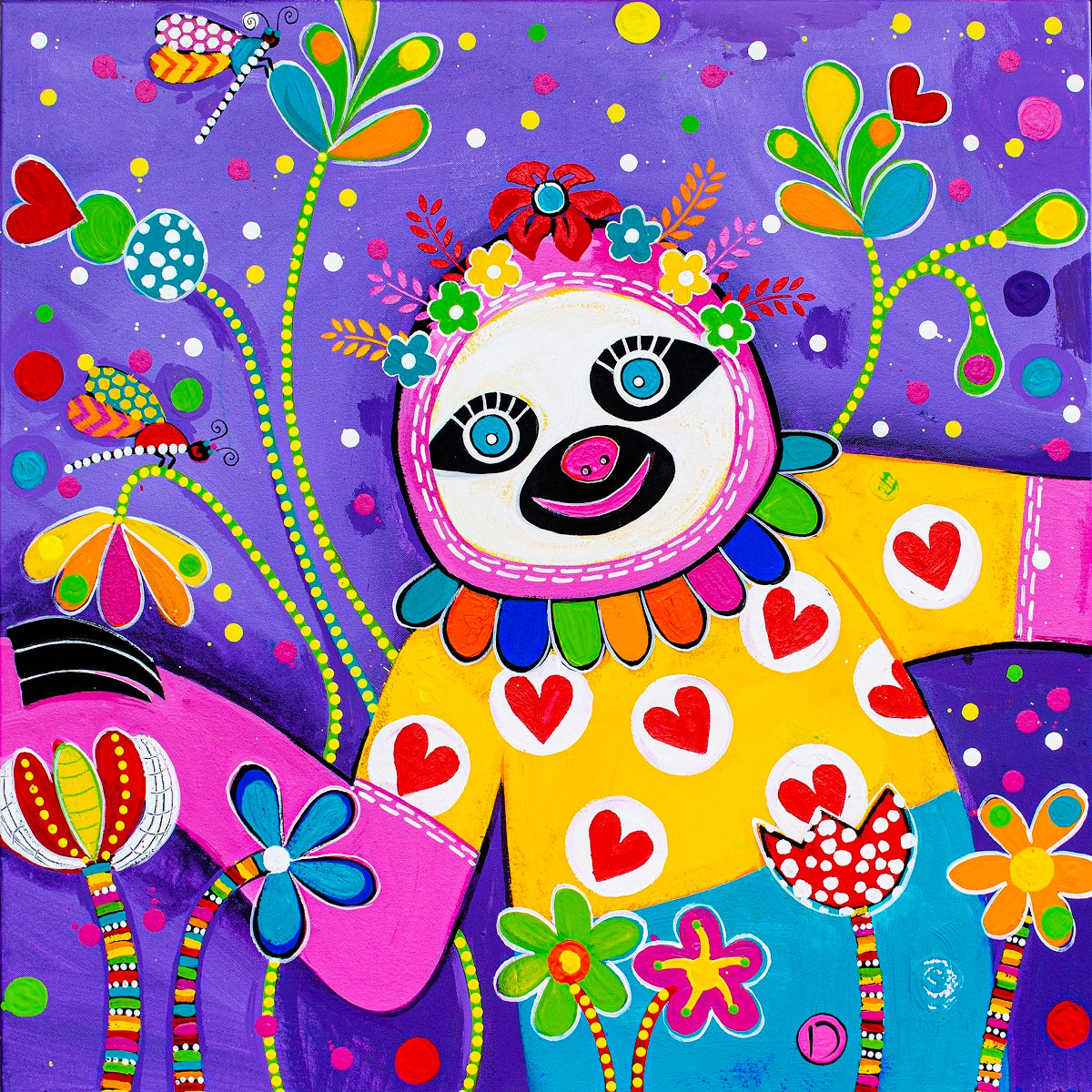 Original Painting - Slow Walker -  Sloth