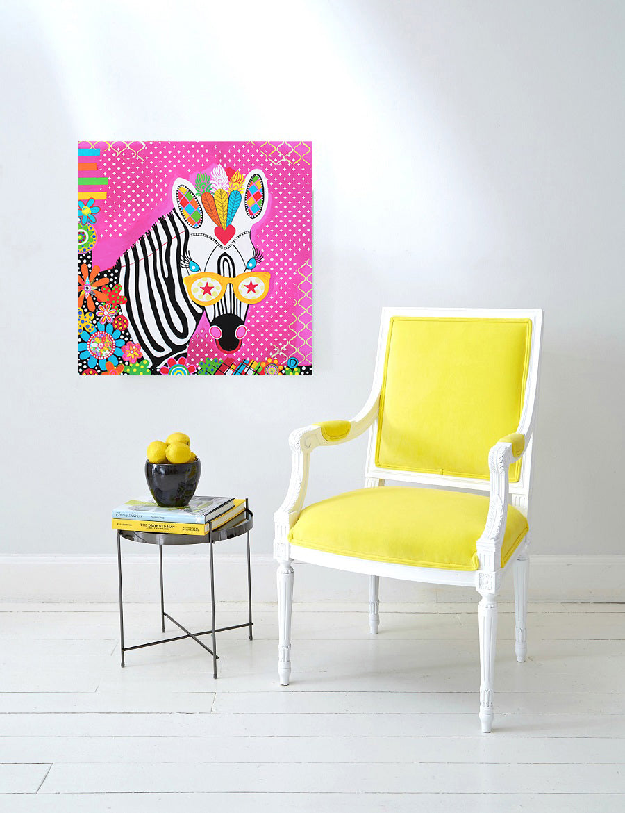 Canvas Wall Art - Show Pony - Zebra
