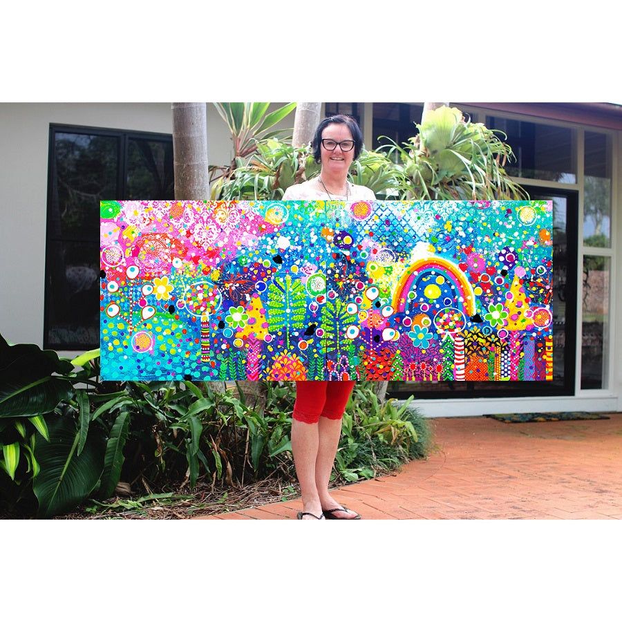 Original Painting - Lollipop Blooms