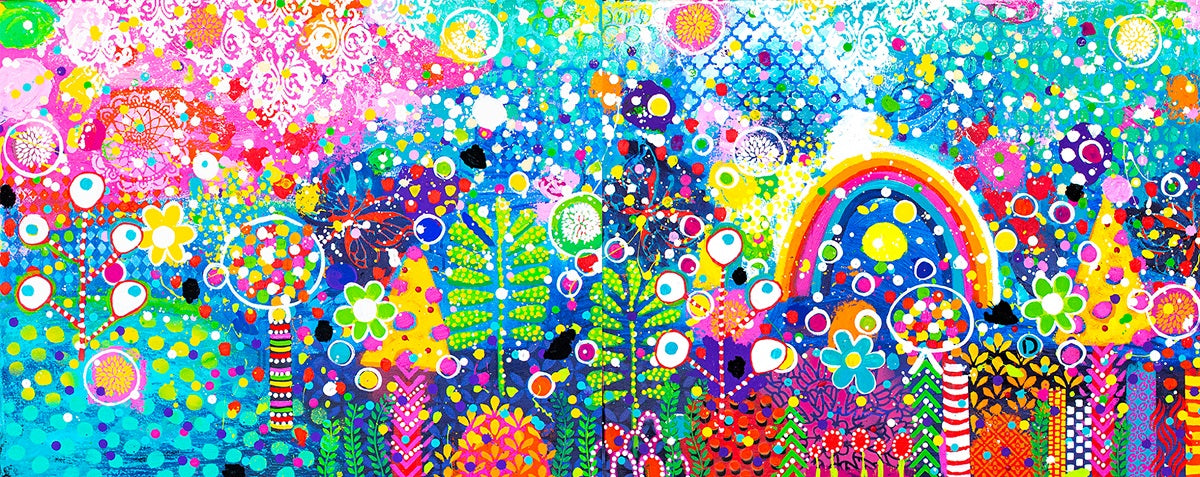 Original Painting - Lollipop Blooms
