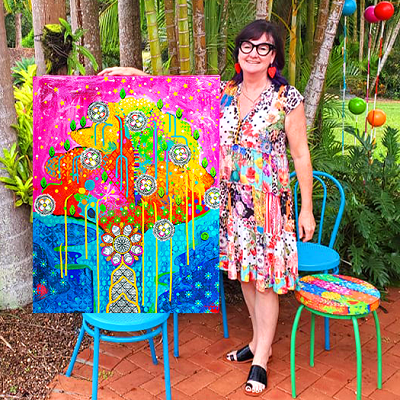 Original Painting - Temple Earth