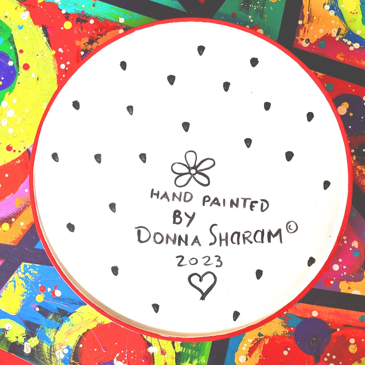 Original Painting - The Painted Tray Turquoise 2