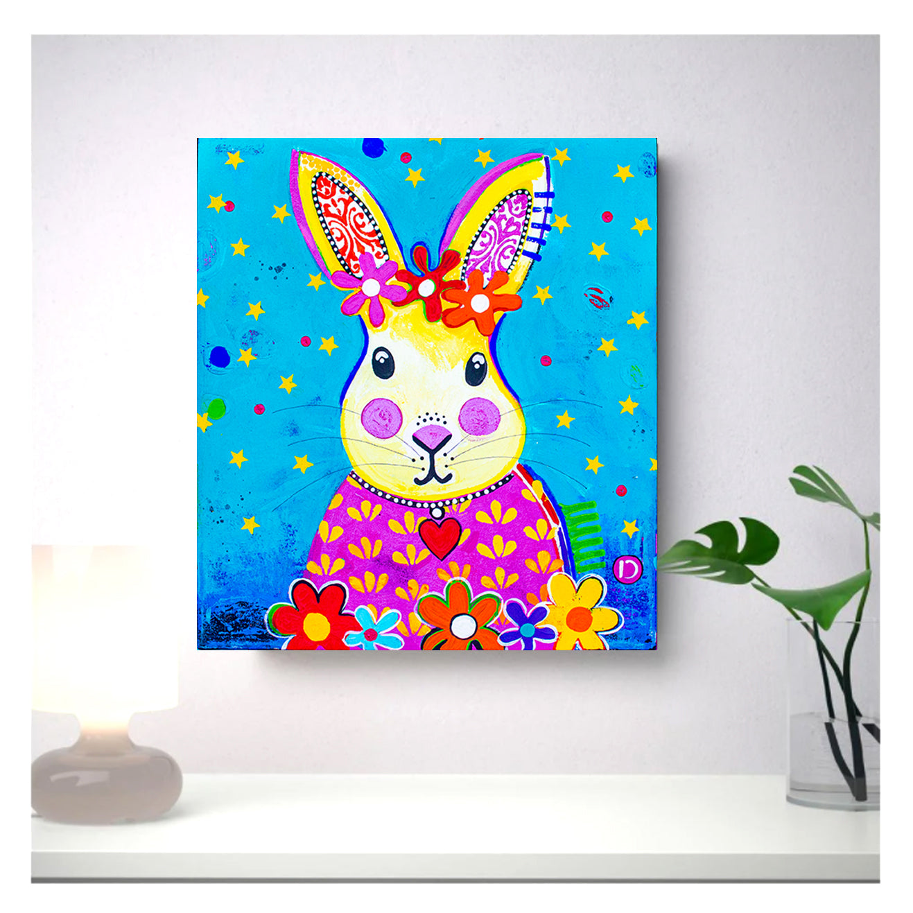 Original Painting - Witty Rabbit