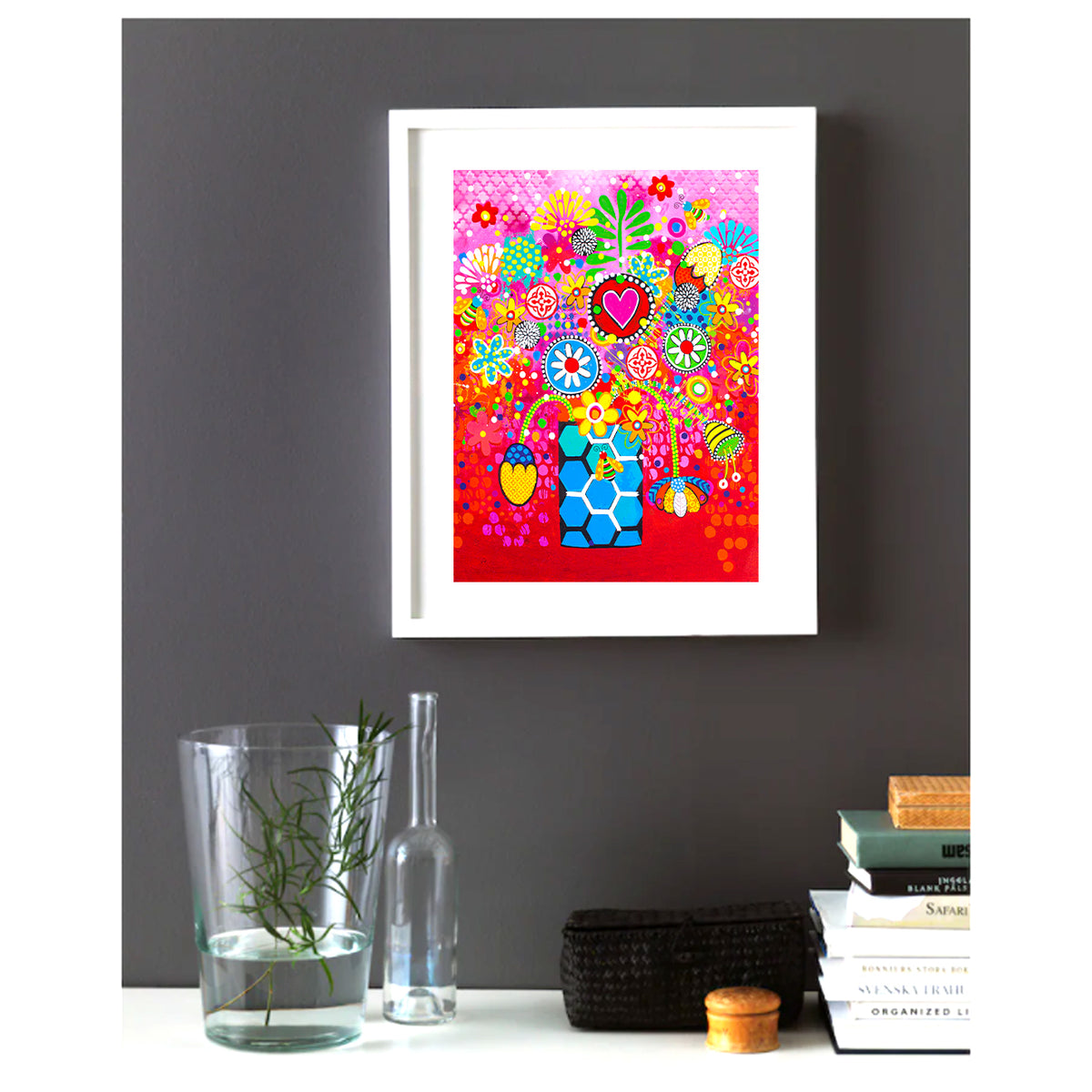Wall Art Framed Print - Still Life With Bees