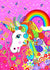 Wall Art Framed Print Rainbow Unicorn 1