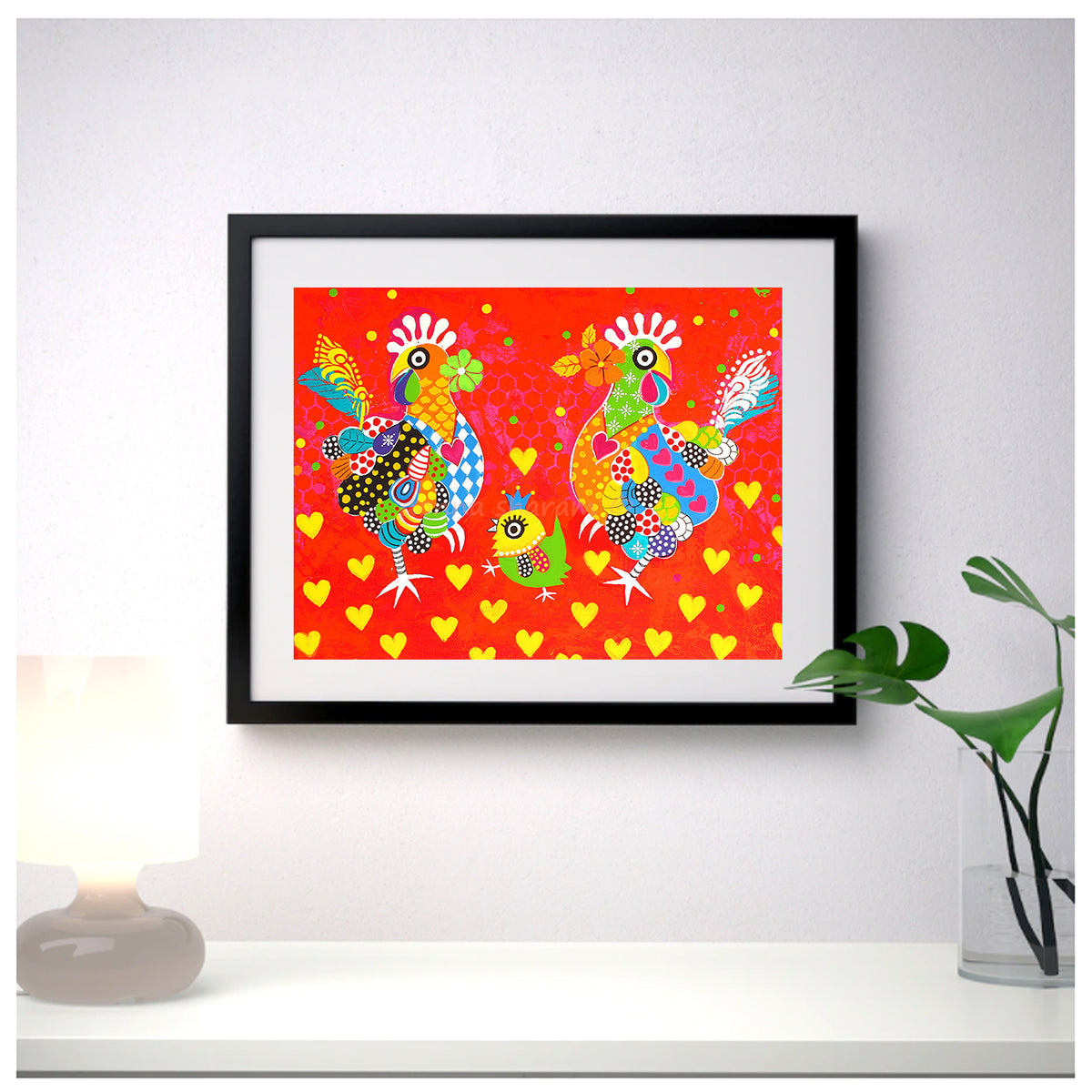 Wall Art Framed Print - Chicken Dance