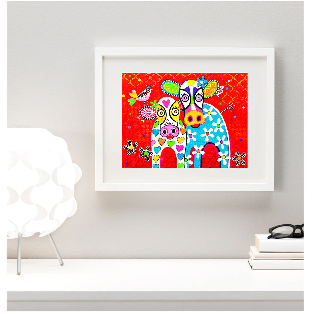 Wall Art Framed Print - Happy Moo Day - Cow
