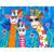 Wall Art Framed Print - Mr Gees Family - Giraffe