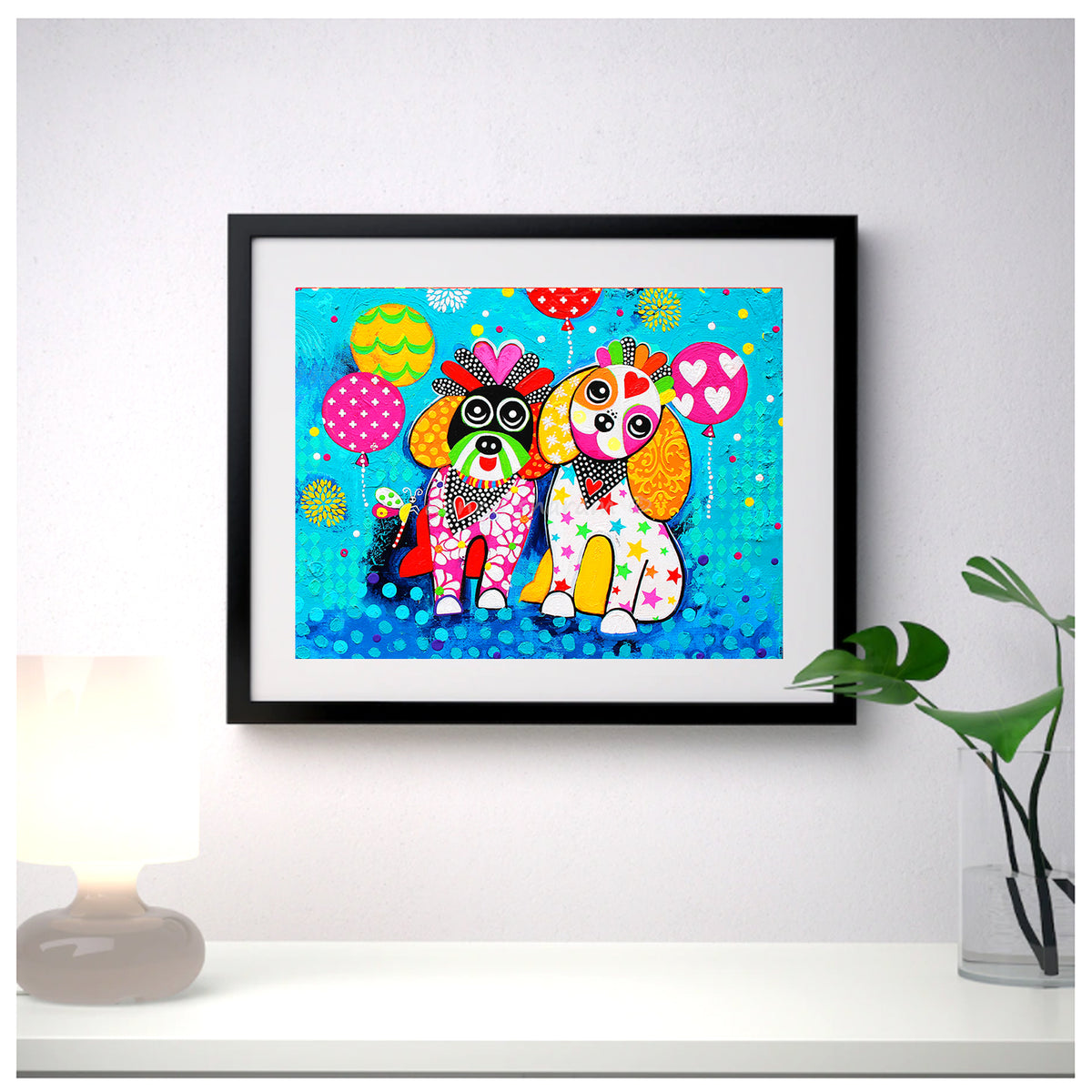 Wall Art Framed Print - Oodles of Love - Cavoodle